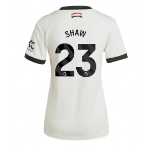 Manchester United Luke Shaw #23 Dámské Alternativní Dres 2024-25 Krátký Rukáv